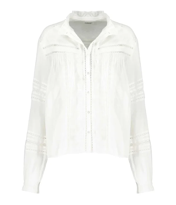 MARANT ÉTOILE Top Metina Blanc magasin paris 1