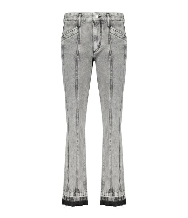 acheter en ligne MARANT ÉTOILE Jean Sulanoa Coton Gris Clair 1