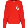 MARANT ÉTOILE Pull Atlee Coton Rouge Vermillon soldes 17