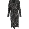 MARANT ÉTOILE Robe Mi-longue Danalia Noir officiel 16