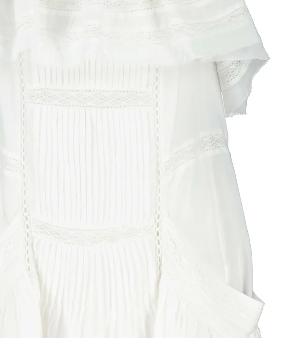 bas prix MARANT ÉTOILE Robe Moly Coton Blanc 3