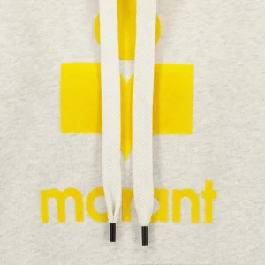 REMISE MARANT ÉTOILE Sweatshirt Mansel Coton Écru Jaune 9