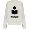 grande marque pas cher MARANT ÉTOILE Sweatshirt Moby Coton Écru 17