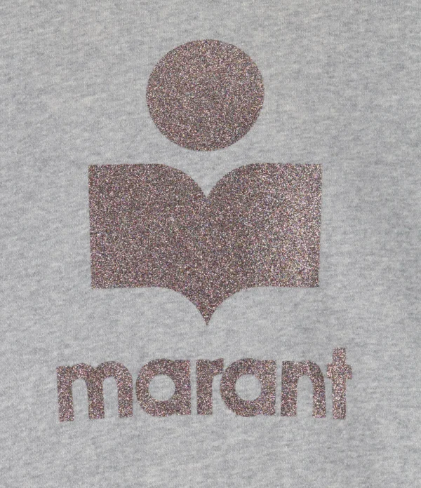 MARANT ÉTOILE Sweatshirt Moby Coton Gris Dernières Nouveautés 3