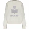 de garantie authentique MARANT ÉTOILE Sweatshirt Moby Coton Écru 8