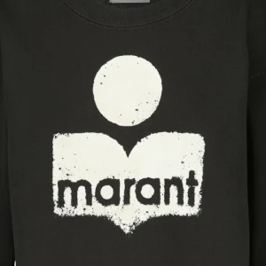 MARANT ÉTOILE Sweatshirt Mobyli Coton Noir Délavé meilleur service 9