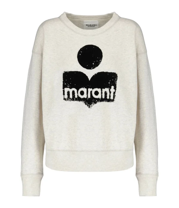 marques de renommée MARANT ÉTOILE Sweatshirt Mobyli Coton Écru 1