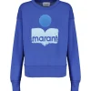 MARANT ÉTOILE Sweatshirt Mobyli Coton Bleu Électrique SOLDES TOUT À 22