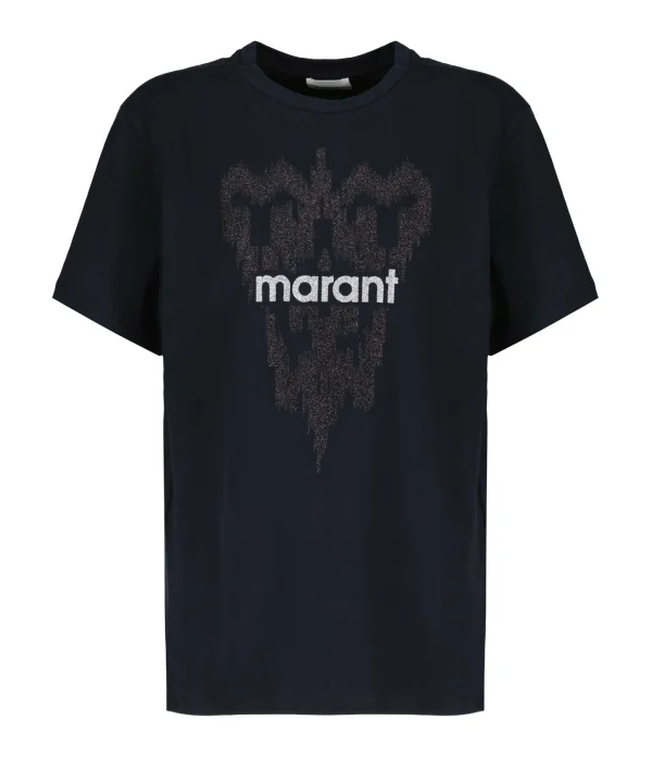 boutiqued en ligne MARANT ÉTOILE Tee-shirt Zewel Coton Noir 1