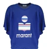 marque pas cher MARANT ÉTOILE Tee-shirt Kyanza Lin Indigo 20