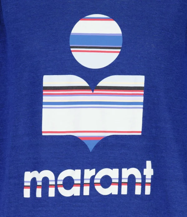 marque pas cher MARANT ÉTOILE Tee-shirt Kyanza Lin Indigo 3