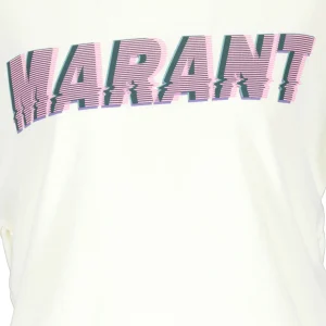 Officielle MARANT ÉTOILE Tee-shirt Zodya Coton Vanille 9