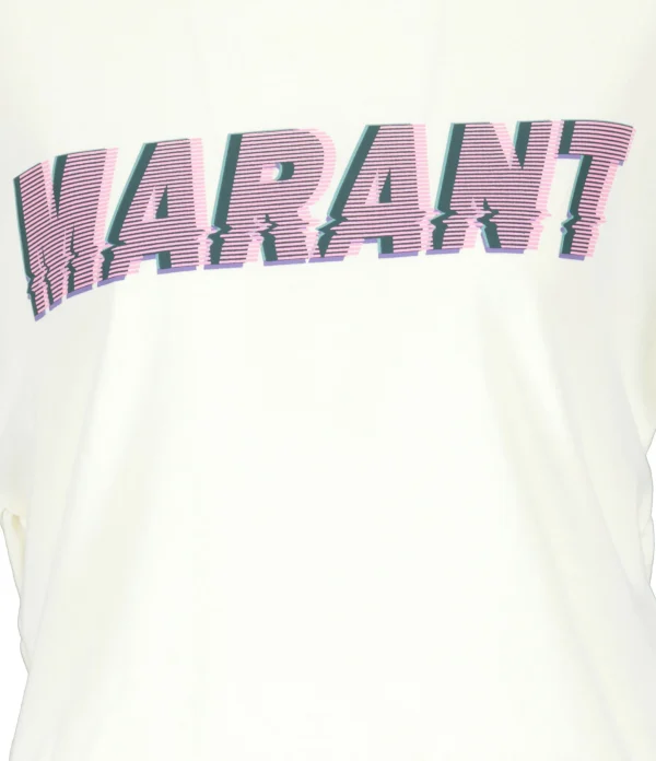 Officielle MARANT ÉTOILE Tee-shirt Zodya Coton Vanille 3