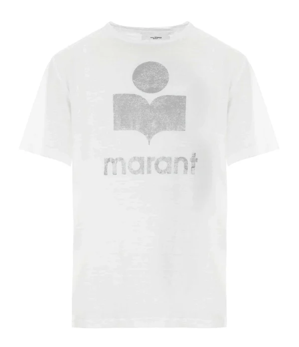 soldes officiel MARANT ÉTOILE Tee-shirt Zewel Lin Blanc 1