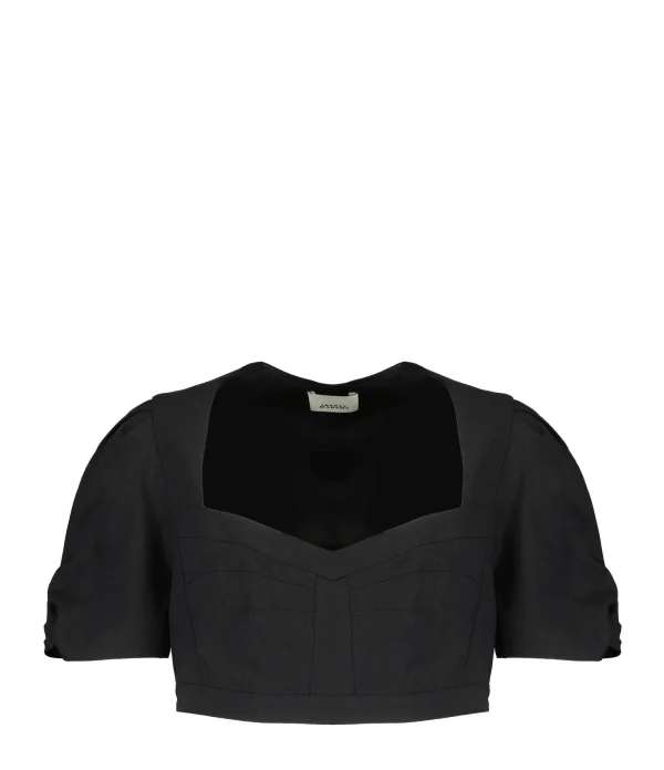 Isabel Marant Top Fania Noir boutique pas cher 1