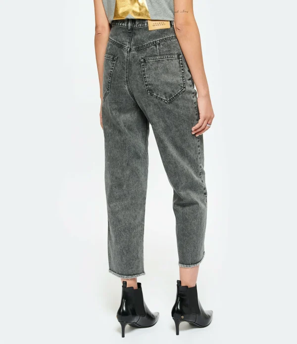 Isabel Marant Jean Dilali Coton Gris Pas Cher Magasin Soldes 5