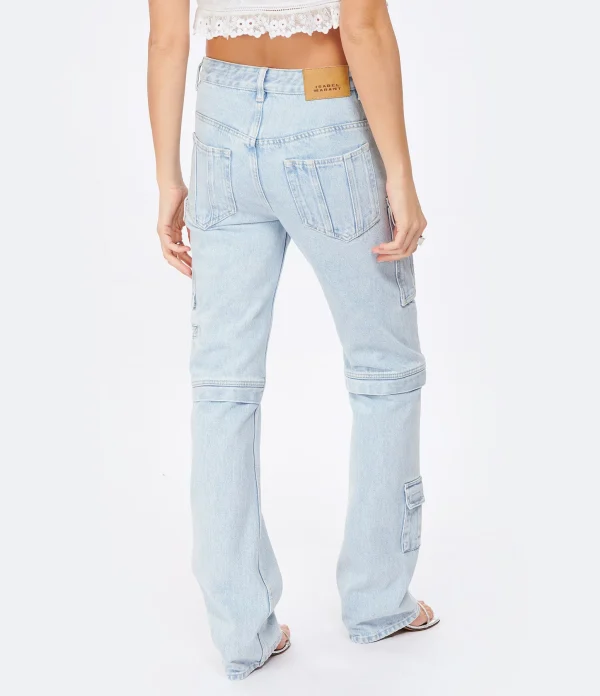 des prix incroyables Isabel Marant Jean Vokayo Coton Bleu Clair 6