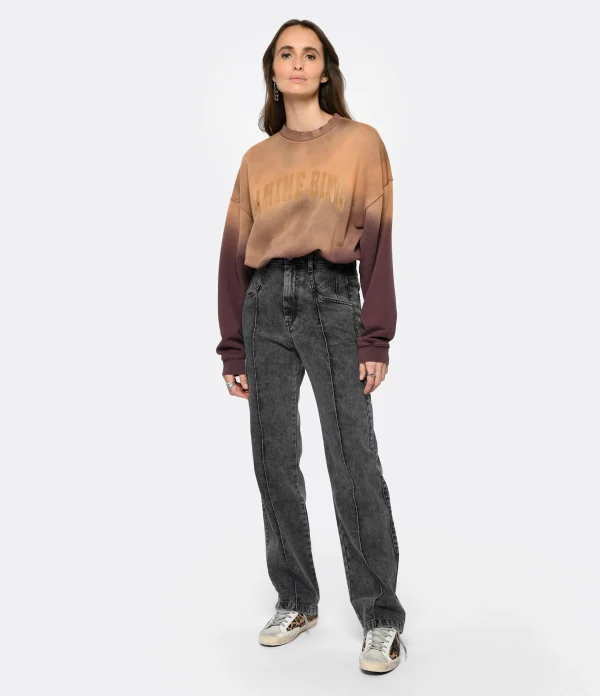 Isabel Marant Jean Nadege Coton Gris De Qualité 7