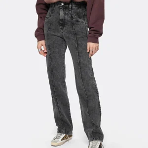 Isabel Marant Jean Nadege Coton Gris De Qualité 14