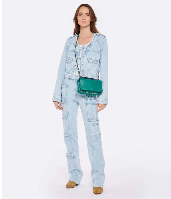 des prix incroyables Isabel Marant Jean Vokayo Coton Bleu Clair 7