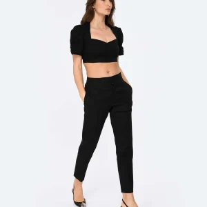 De super promotions disponibles Isabel Marant Pantalon Sioliran Chanvre Noir 12