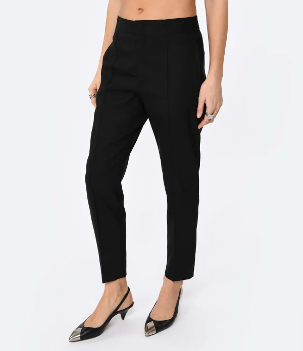 De super promotions disponibles Isabel Marant Pantalon Sioliran Chanvre Noir 5