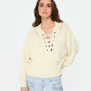 fashion pas cher Isabel Marant Pull Laley Coton Écru 11