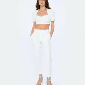 Large choix en ligne Isabel Marant Pantalon Sioliran Chanvre Blanc 11