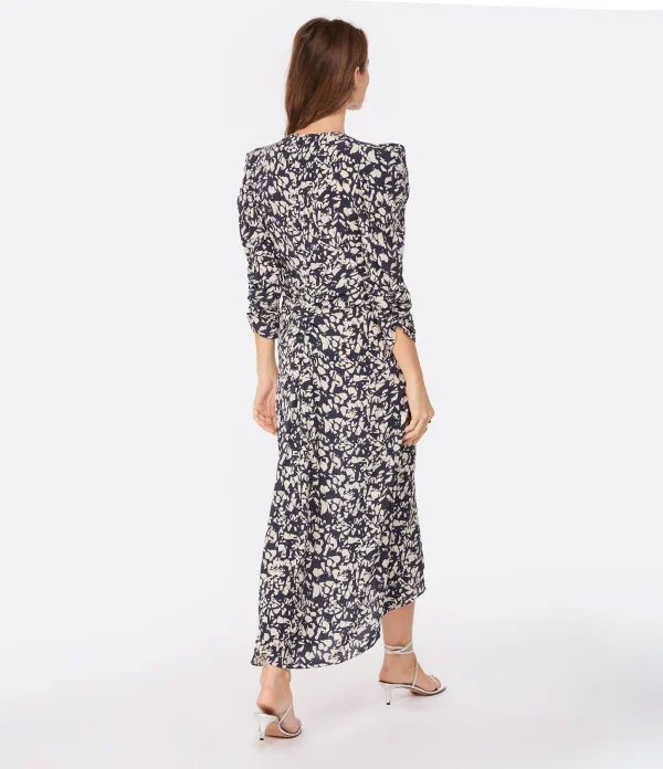 Prestation Et Rapide Isabel Marant Robe Mi-longue Albini Soie Noir 4