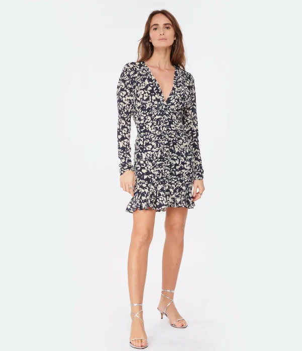 Isabel Marant Robe Lara Soie Noir vente luxe pas cher 4