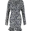 Isabel Marant Robe Lara Soie Noir grande promotion 13