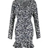 Isabel Marant Robe Lara Soie Noir vente luxe pas cher 14