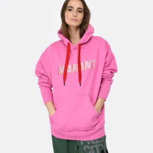 Isabel Marant Sweatshirt Homme Miley Coton Rose soldes pas cher 11