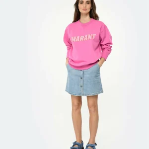 Isabel Marant Sweatshirt Homme Miky Coton Rose mode 13