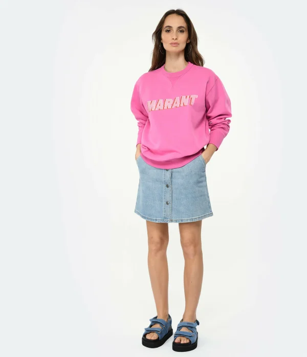 Isabel Marant Sweatshirt Homme Miky Coton Rose mode 5