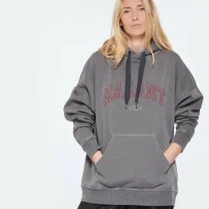 magasin solde Isabel Marant Sweatshirt Homme Miley Coton Gris Délavé 12