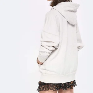 qualité supérieure Isabel Marant Sweatshirt Hoodie Scott Coton Écru 15