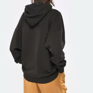 soldes en ligne Isabel Marant Sweatshirt Hoodie Scott Coton Noir Délavé 15