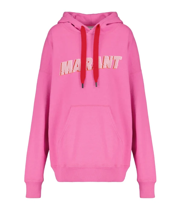 Isabel Marant Sweatshirt Homme Miley Coton Rose soldes pas cher 1