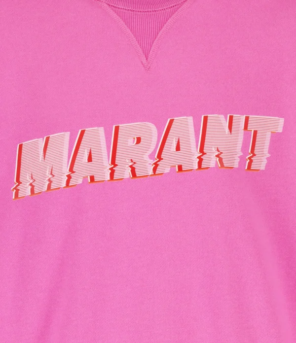 Isabel Marant Sweatshirt Homme Miky Coton Rose mode 3