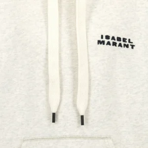 qualité supérieure Isabel Marant Sweatshirt Hoodie Scott Coton Écru 9