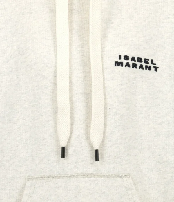 qualité supérieure Isabel Marant Sweatshirt Hoodie Scott Coton Écru 3