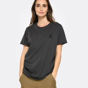 Isabel Marant Tee-shirt Homme Zafferh Coton Anthracite magasin 11