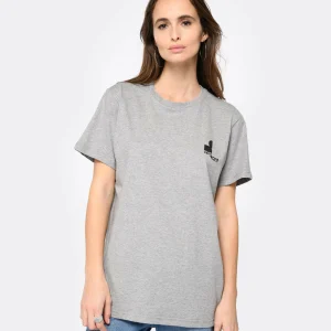 Isabel Marant Tee-shirt Homme Zafferh Coton Gris Clair magasins pour 11