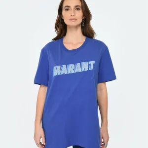 offre spéciale Isabel Marant Tee-shirt Homme Honore Coton Bleu Électrique 12