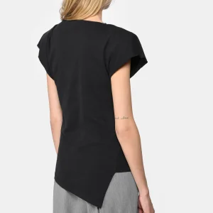 Isabel Marant Tee-shirt Sebani Coton Noir grossiste en ligne 12