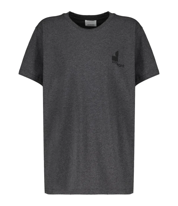 Isabel Marant Tee-shirt Homme Zafferh Coton Anthracite magasin 1