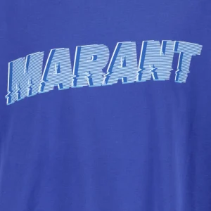 offre spéciale Isabel Marant Tee-shirt Homme Honore Coton Bleu Électrique 10