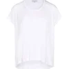 JEANNE VOULAND Tee-shirt Bach Col Rond Lyocell Blanc en solde 14