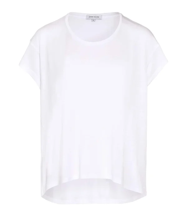 JEANNE VOULAND Tee-shirt Bach Col Rond Lyocell Blanc en solde 1